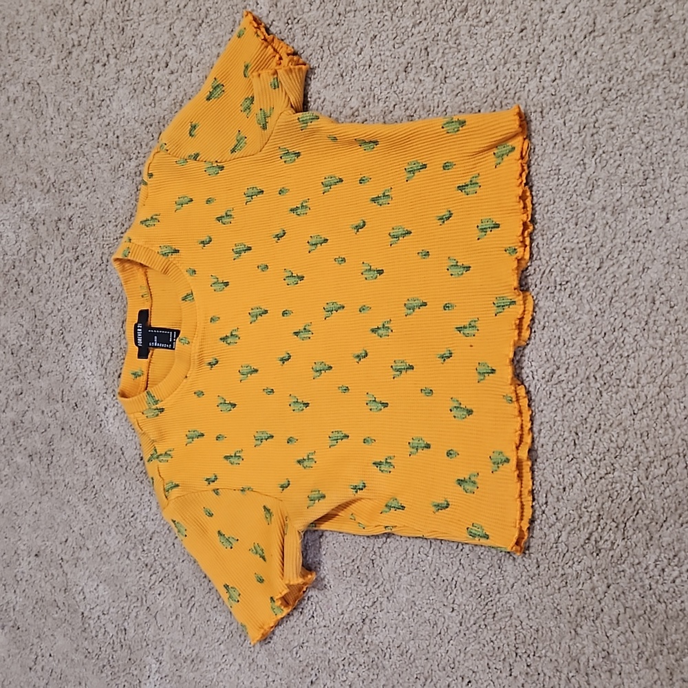 Orange crop top